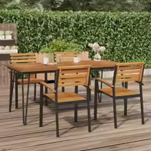 Table de jardin en acacia massif 180 x 90 x 75 cm